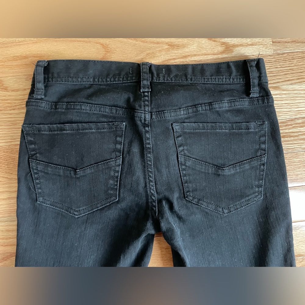 Free People black skinny jeans with zippers on the sides. Size 27W - Picture 8 of 9